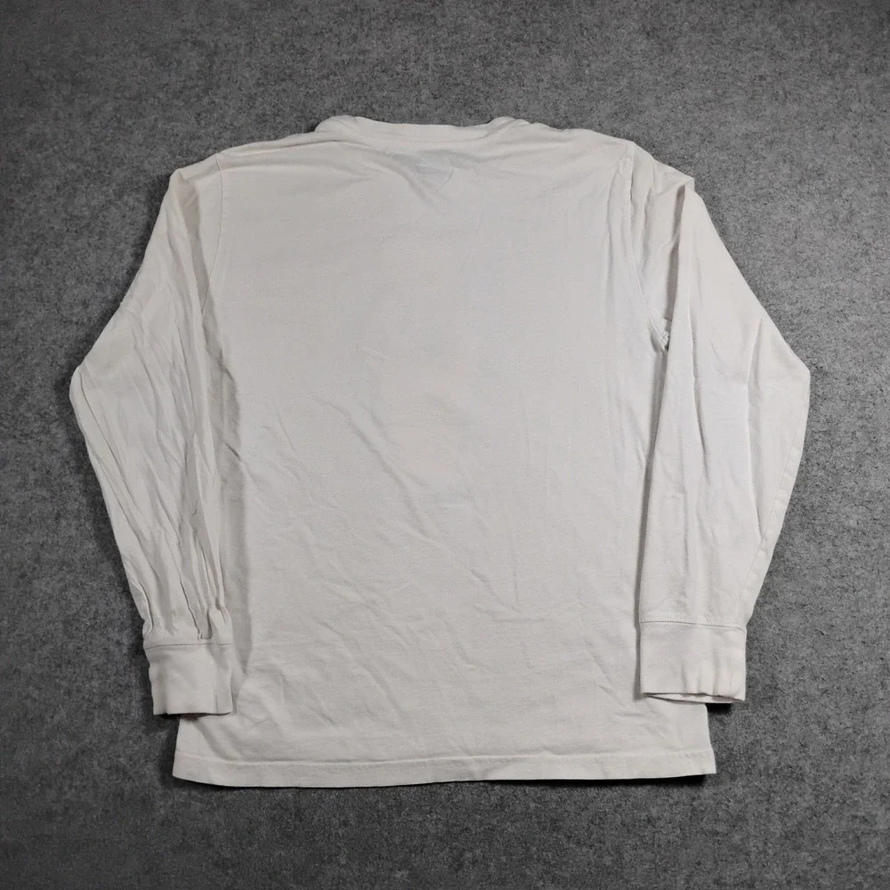 Polo Ralph Lauren Bear Long Sleeve Shirt Youth L 14-16 White Holiday Graphic